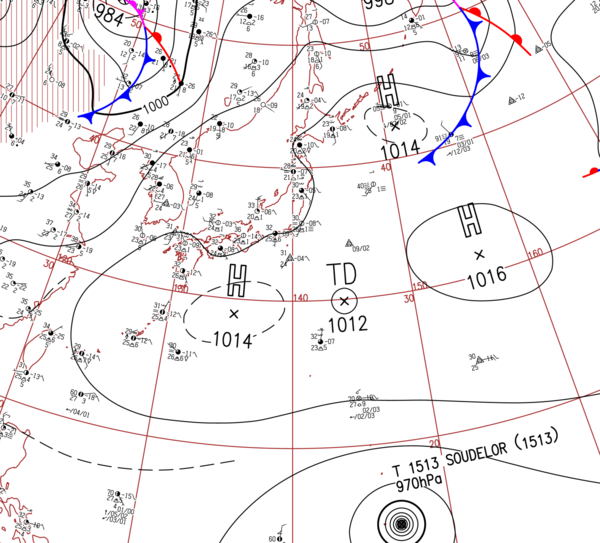 地上天気図