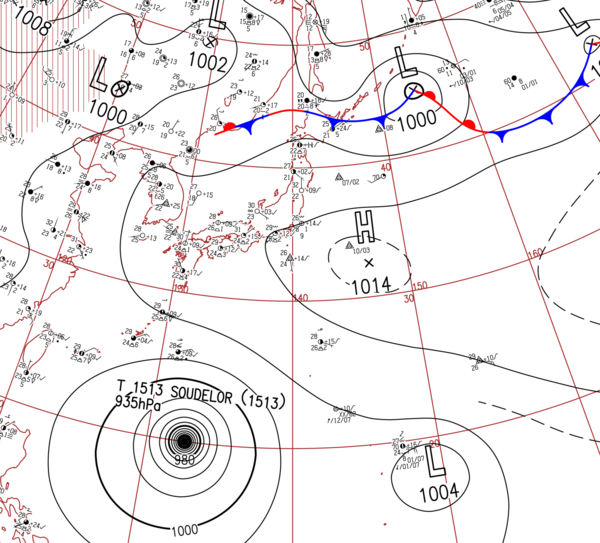 地上天気図