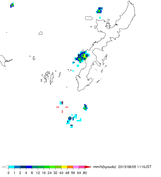 気象レーダー画像