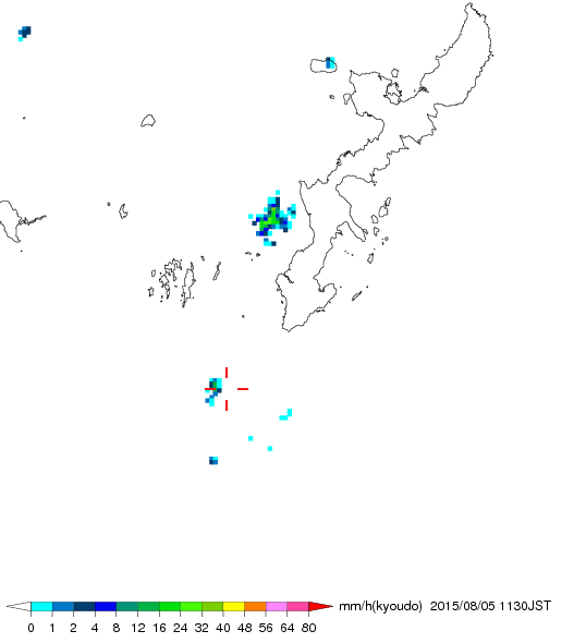 気象レーダー画像