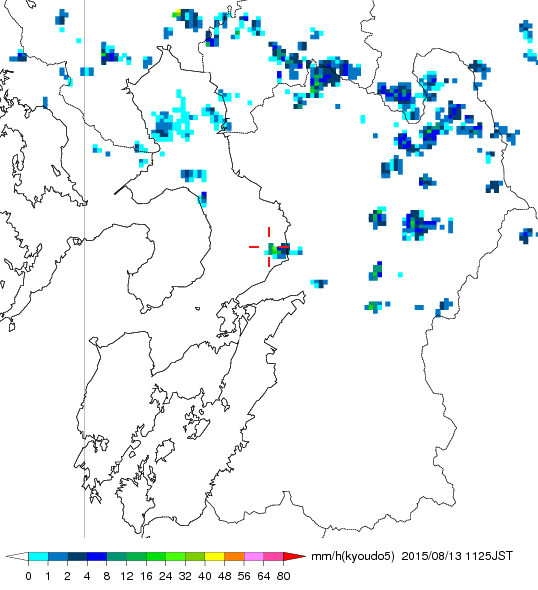 気象レーダー画像
