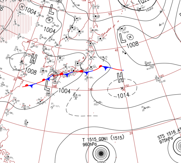 地上天気図