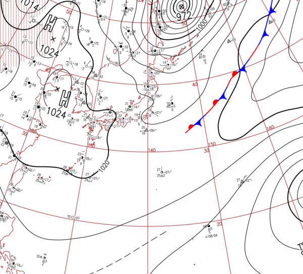 地上天気図