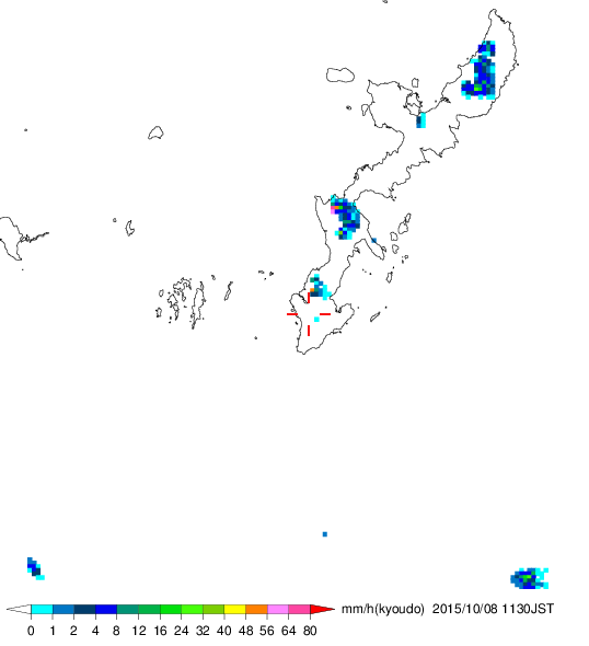 気象レーダー画像