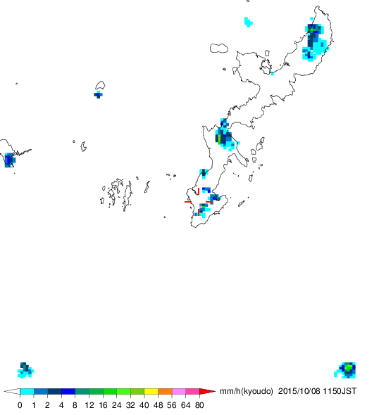 気象レーダー画像