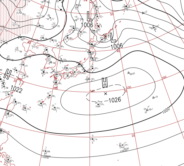 地上天気図