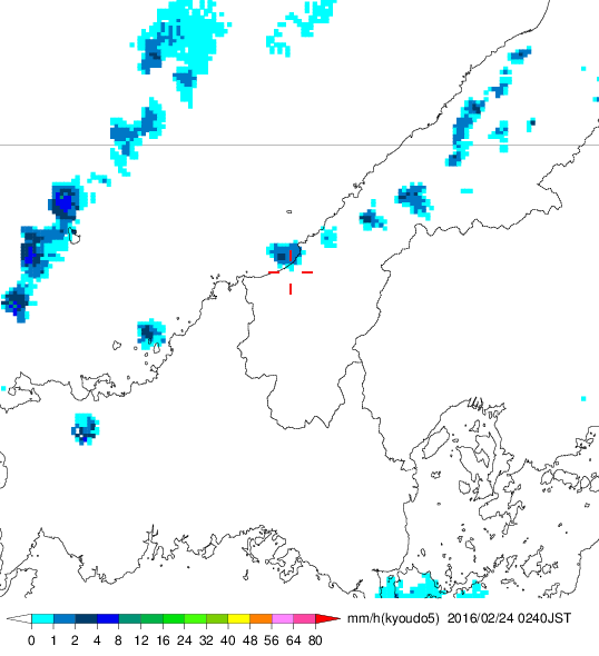 気象レーダー画像