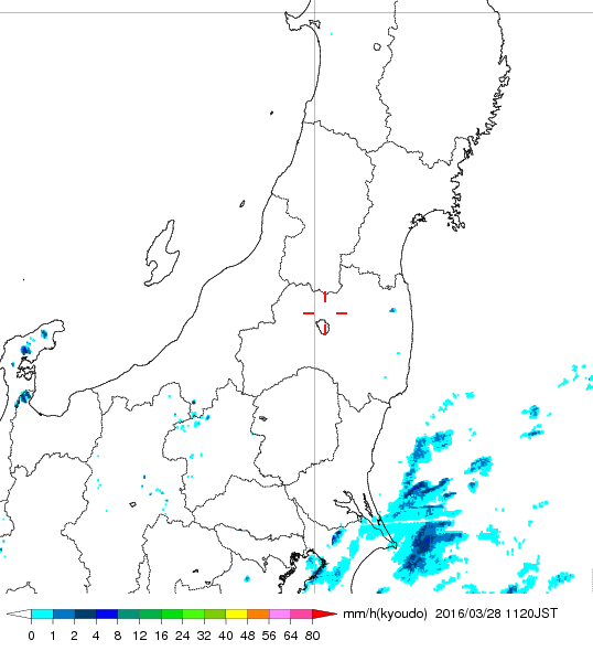 気象レーダー画像