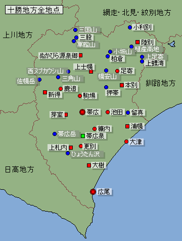 地点選択用十勝地方地図