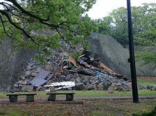 熊本城石垣の損壊