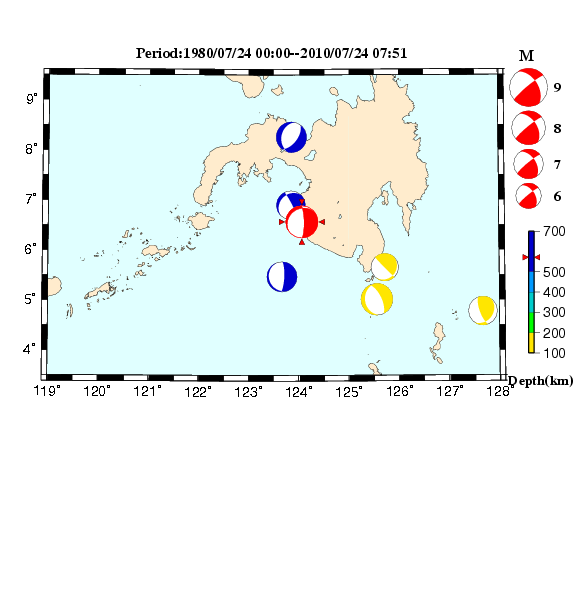 過去に起きた地震のＣＭＴ解