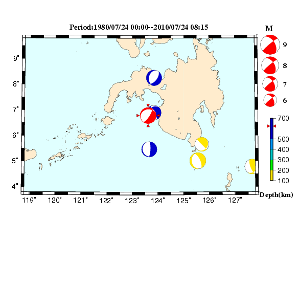 過去に起きた地震のＣＭＴ解