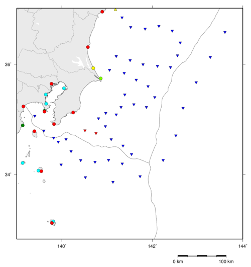 気象庁 津波観測点 関東地方 伊豆諸島 気象庁 津波観測点 関東地方 伊豆諸島
