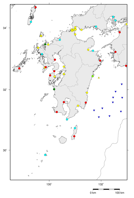 気象庁 津波観測点 九州地方