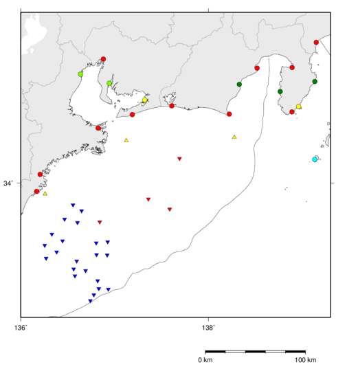 気象庁 津波観測点 東海地方