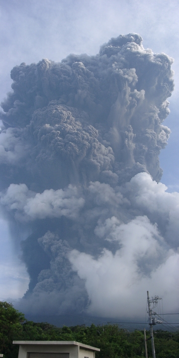 2000年8月18日噴火の写真