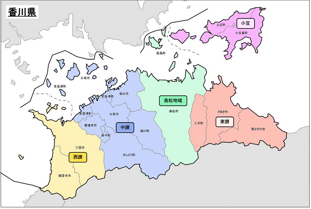 「香川県地図」