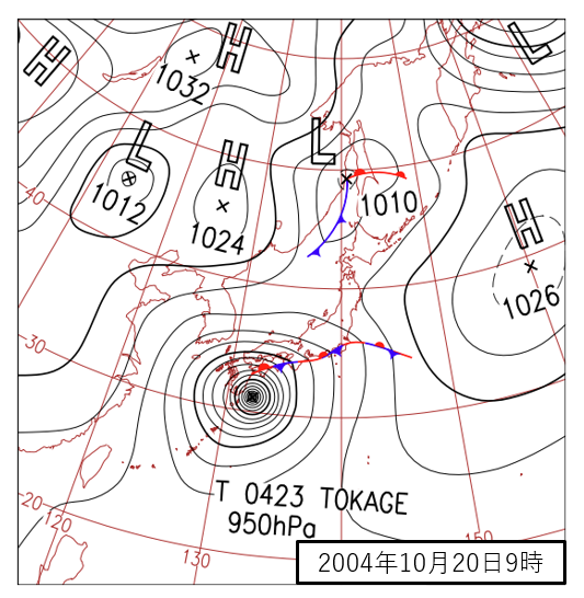 「10/20の天気図」