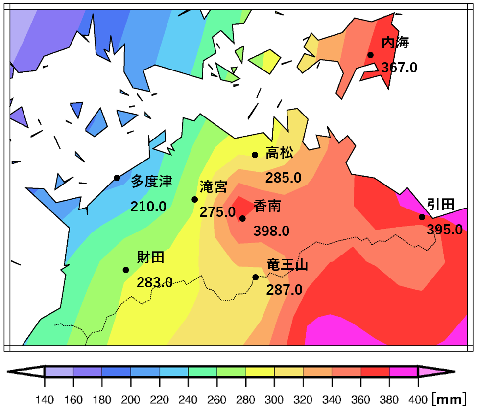 「総降水量」