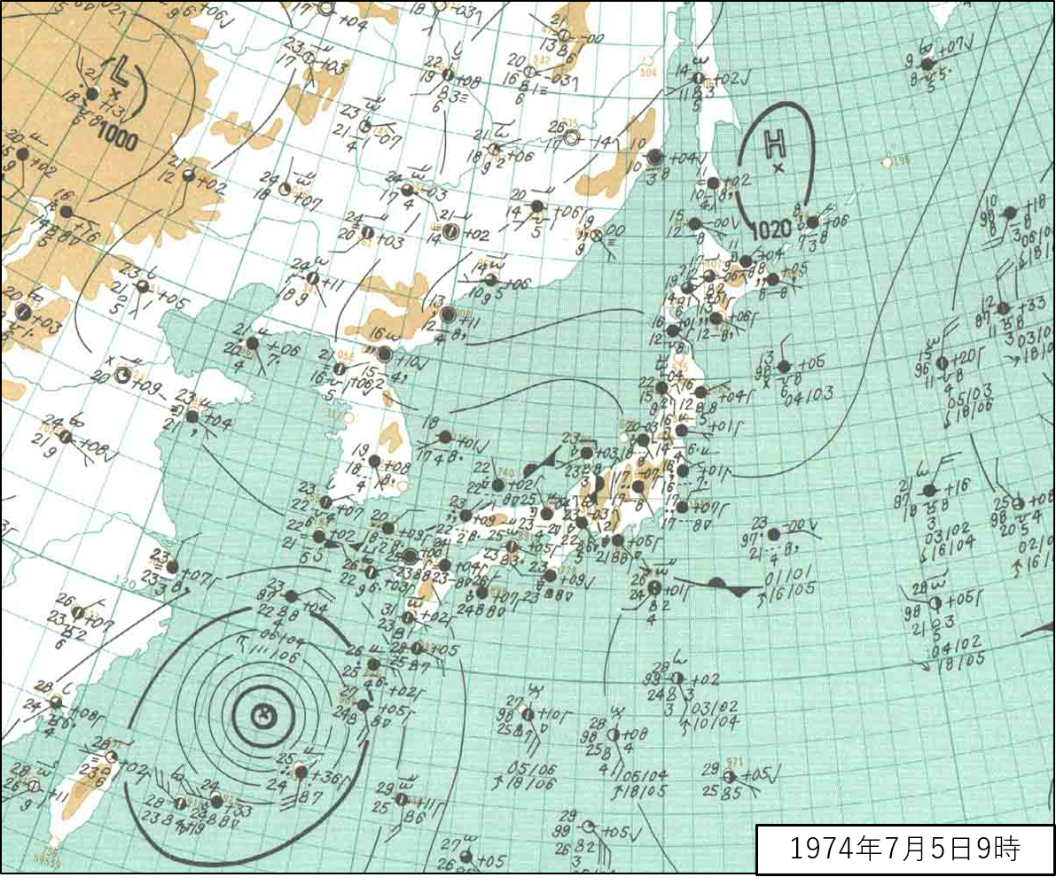 「7/5の天気図」