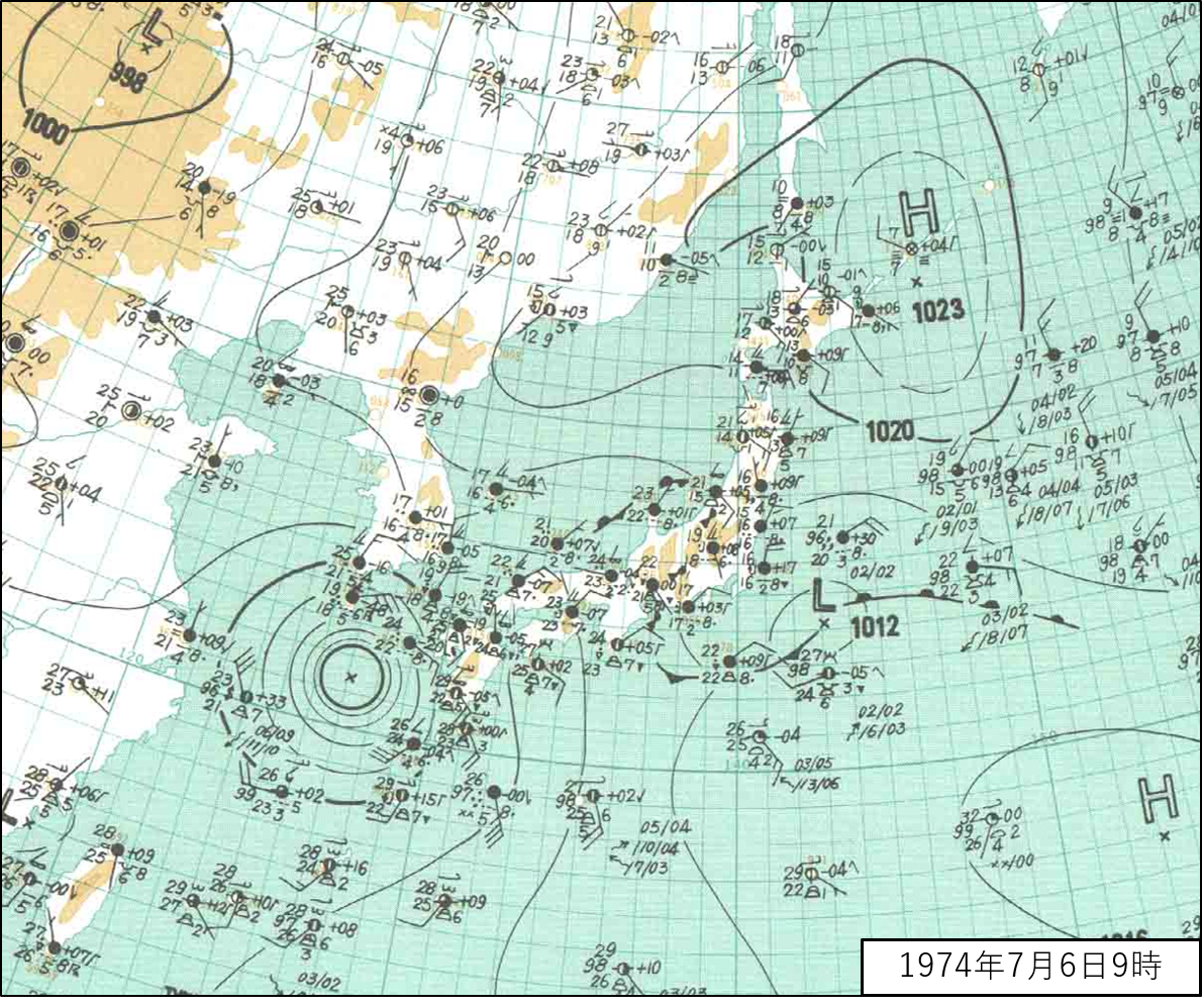 「7/6の天気図」