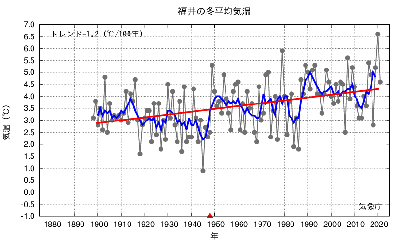 福井_冬平均気温