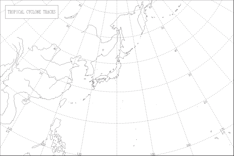 台風経路図