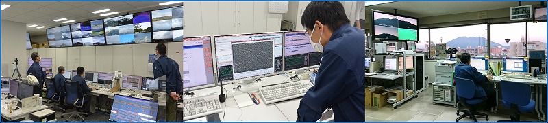 火山機動観測の様子