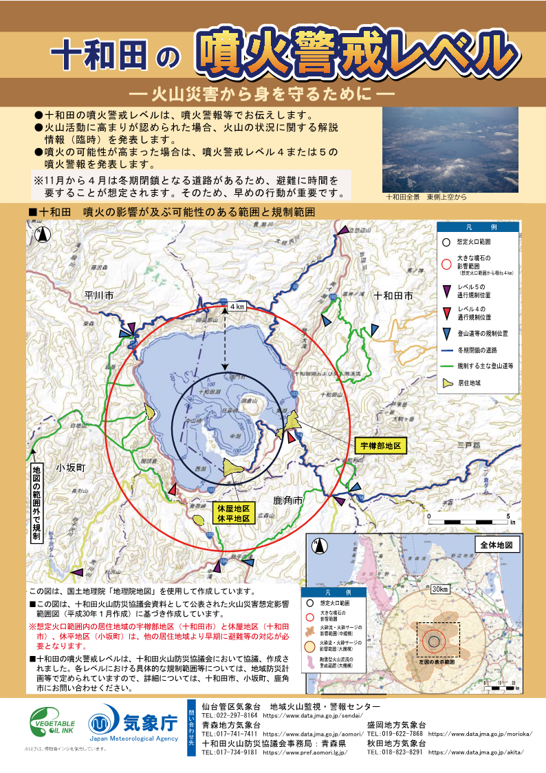 噴火警戒レベルリーフレット