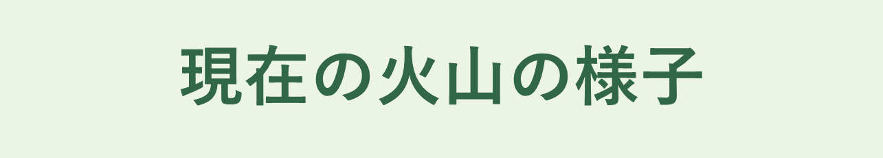 現在の火山の様子
