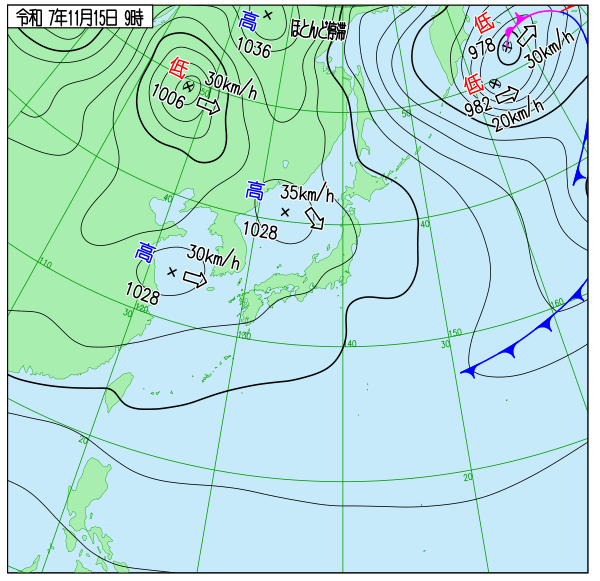 気象庁｜過去の実況天気図