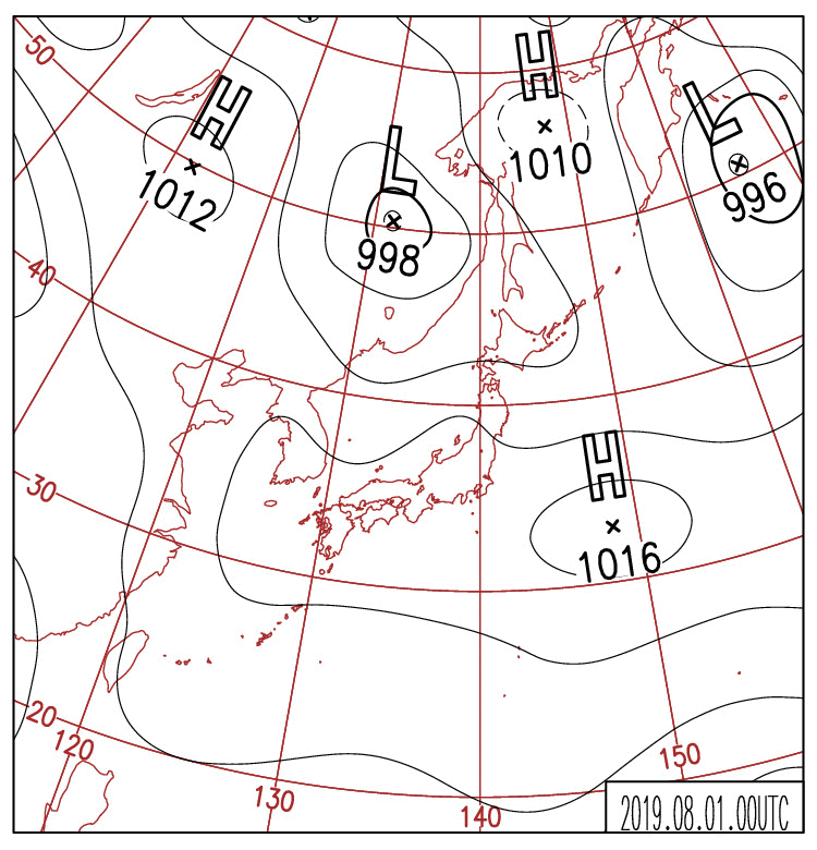 夏の天気図